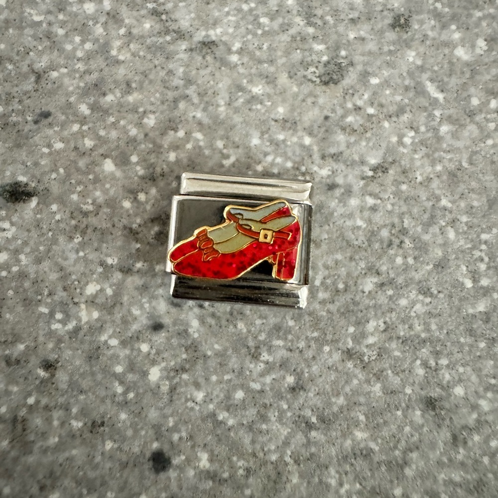 Wizard of Oz Ruby Slippers Italian Charm Link